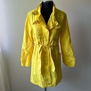 Yoki Collection Jacket Vibrant Yellow Cotton with details Athleisure Medium